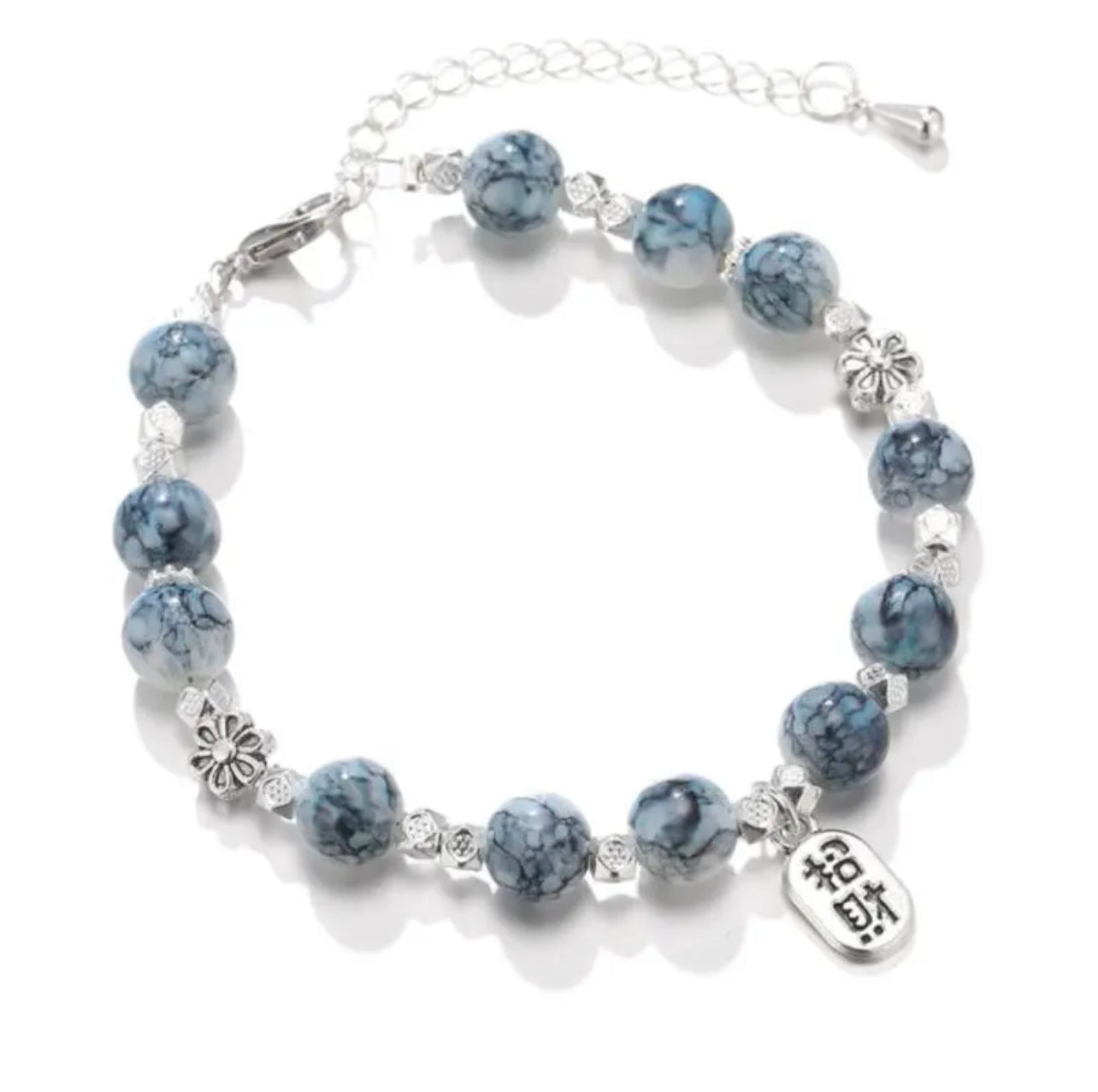 Couple/Sister Bracelet：Blue and White Porcelain Wealth-Attracting