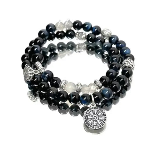 Chinese Taoist Mountain God Blessing Double-Layer Bracelet