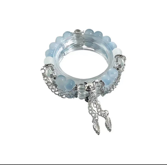 Fox Spirit Attracts Love Blue Bracelet