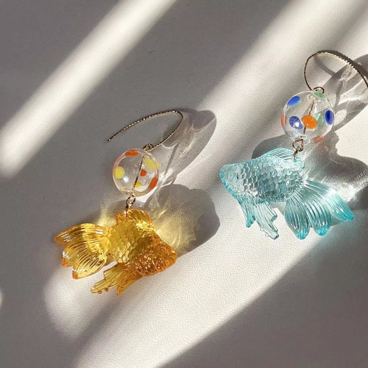 Goldfish Bubble Earrings