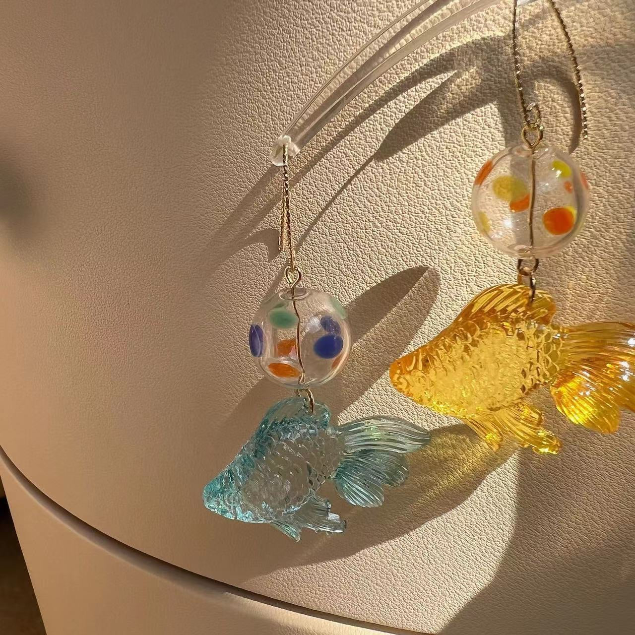 Goldfish Bubble Earrings