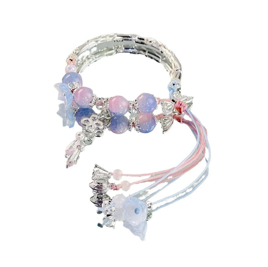 Love-Attracting Pink and Purple Bracelet